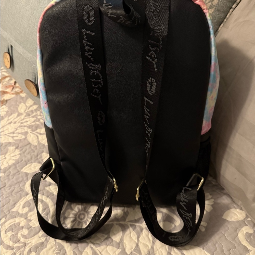 Betsy Johnson Sky Roses Floral Backpack - Picture 2 of 8